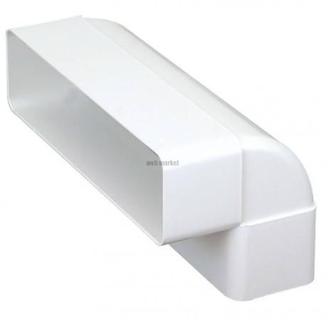 Cv 55 x 220 j - coude vertical 90° rectangulaire section 55 x 220 avec joint