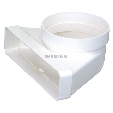 Cmv 55x110x100 j - coude mixte vertical a joint section 55 x 110 en diamètre 100