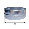 Raccord mâle - RMT - Diamètre 450 mm - Acier galvanisé