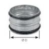 Raccord mâle - RMT - Diamètre 315 mm - Acier galvanisé - Avec joint