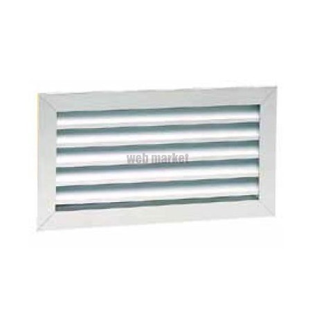 Gra 300x150 b - grille reprise alu blanc 300x150