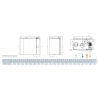 Roto-V 600+D bet - caisson double flux roto vert drt 600m3/h bet