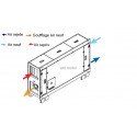 Duoflex-h 800 dep - centrale double flux cc horizontal 800m3/h+dep