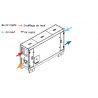 Duoflex-h 800 dep - centrale double flux cc horizontal 800m3/h+dep