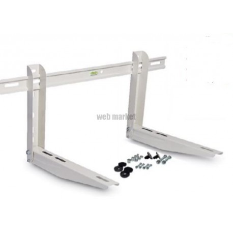SUPPORT PRE-MONTE MUR PLIABLE 550MM BAR NIV LG 800 MM AVEC ROND 140KG