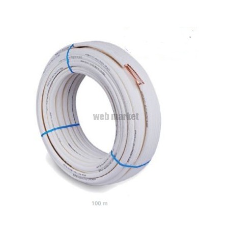 COURONNE FILMÉE TUBE CU08 1/4-1/2 ISOLÉ PE  BLANC BS2D0 (M1) 300M