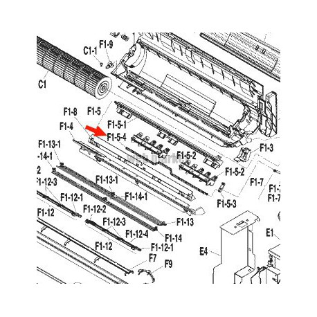 DAIKIN AXE CONNECTION VOLET POUR MACHINE FTXS25G2V1B