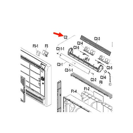 ENS. VOLET DE BALAYAGE FVXS35FV1B-Daikin