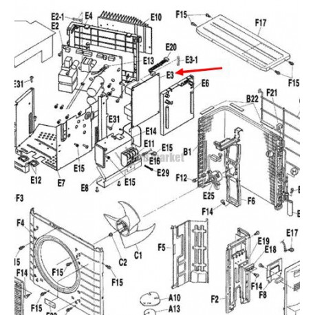 DAIKIN PLATINE FILTRATION 3P273862-4F
