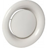 ALDES Bouche à noyau réglable de reprise acier blanc SR 143 D80