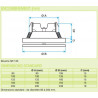 ALDES Bouche à noyau accoustique acier blanc SR 135 D100 RAL9003