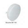 ALDES Bouche à noyau accoustique acier blanc SR 135 D100 RAL9003