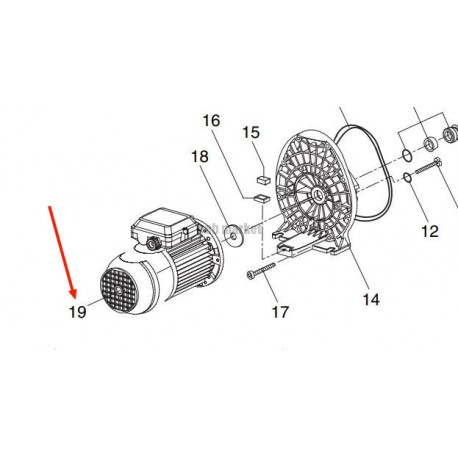 Capot de ventilateur de pompe P-AP 4-6-8
