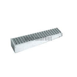ALDES Registre N à glissière inclinée en acier galvanisé pour grille de conduit 825X75