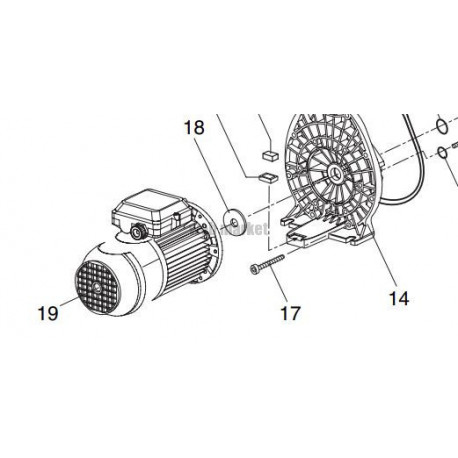 Capot de ventilateur pompe Belstar 150M-250M 07-Sup