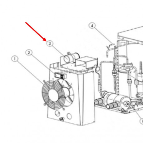 Condensateur de compresseur pompe SHP2,5( Frais/Délai supp à prévoir )