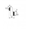 Raccord excentré 30mm mâle 15x21 mâle 20x27 (lot de 2) Réf : 853327.2P
