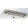 Caniveau avec remontée murale Rivage à garnir en acier inox pour douche italienne, cuve de dimensions 900x70mm, de profo