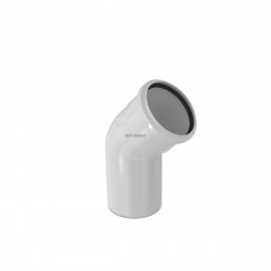 Coude à 45° PPS diamètre 80 mm + joint silicone réf. 430580
