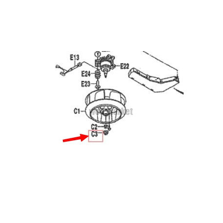 Daikin ECROU FIXATION TURBINE FHYC100F POUR MACHINE FFQ25B8V1B