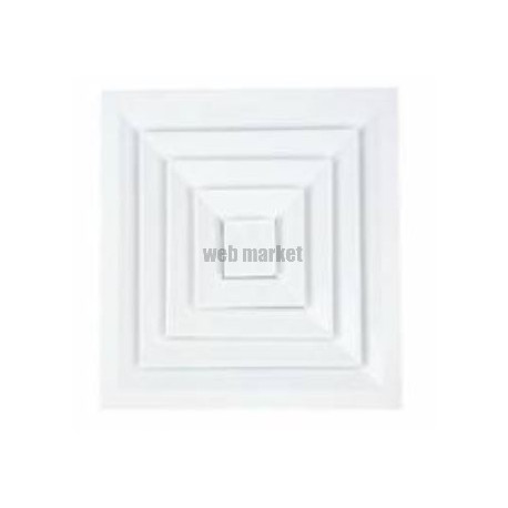 ATLANTIC DC4D 225X225 - DIFFUSEUR CARRÉ 4D 225X225 A NOYAU DÉMONTABLE PLAFOND