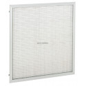 ATLANTIC  GRK-FP-R D200/L - GRILLE ALUMINIUM A QUADRILLAGE 600x600 + PLENUM D200 LATÉRAL