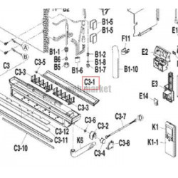 DAIKIN VOLET DE BALAYAGE BAS POUR MACHINE FVXS35FV1B