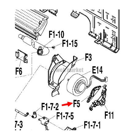 Daikin MOUNTING PLATE (3) /MOTOR