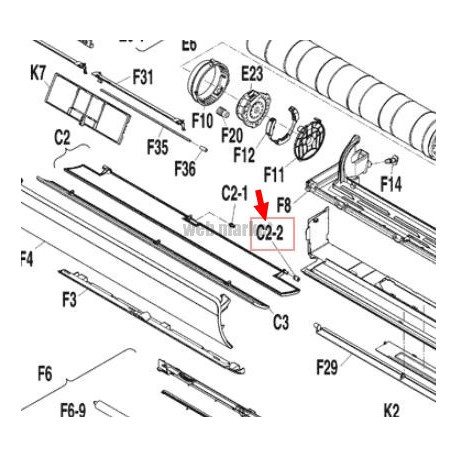 Daikin SHAFT (HFL1 RIGHT)
