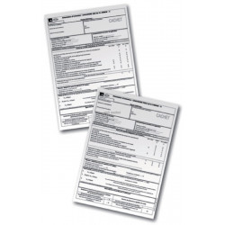 Carnet 25 attestations entretien BOIS réf. ATB25/2
