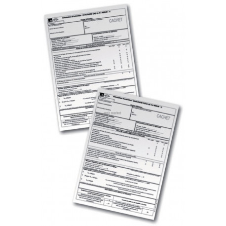 Carnet 25 attestations entretien BOIS réf. ATB25/2