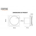 Curv Genius 100 iH -Extracteur individuel continu intelligent hygro diamètre 100