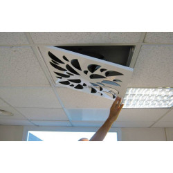 ATLANTIC MID NEXT-KLIN 600N-DIFFUSEUR 600X600 BUSES NOIRES PETIT VOLUME PLENUM SUPERIEUR