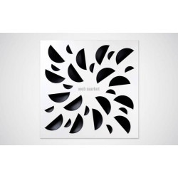 ATLANTIC MID NEXT-KLIN 675 N- DIFFUSEUR 675x675 BUSES NOIRES PETIT VOLUME PLENUM SUPERIEUR