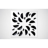 ATLANTIC MID NEXT-KLIN 675 N- DIFFUSEUR 675x675 BUSES NOIRES PETIT VOLUME PLENUM SUPERIEUR