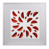 ATLANTIC MID NEXT-KLIN 600LR-DIFFUSEUR 600X600 BUSES ROUGES PETIT VOLUME PLENUM LATERAL
