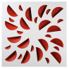 ATLANTIC MID NEXT-KLIN 600LR-DIFFUSEUR 600X600 BUSES ROUGES PETIT VOLUME PLENUM LATERAL