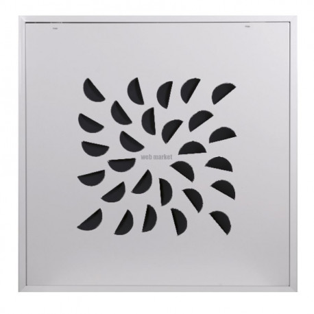 ATLANTIC MID NEXT-KLIN 675L N - DIFFUSEUR 675x675 BUSES NOIRES PETIT VOLUME PLENUM LATERAL