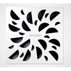 ATLANTIC NEXT-KLIN 600L NOIR -  DIFFUSEUR 600x600 BUSES NOIRES PLENUM LATERAL