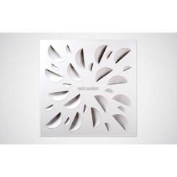 ATLANTIC NEXT-KLIN 675L BLANC- DIFFUSEUR 675x675 BUSES BLANCHES PLENUM LATERAL