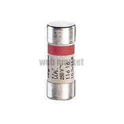 Cartouche domestique cylindrique - 10,3x25,8 mm - avec voyant - 16 A - Ref.011716