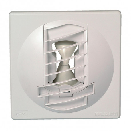 Bouche autoréglable BAP COLOR 15 m3/h D125 mm - Blanc - Réf 11019130