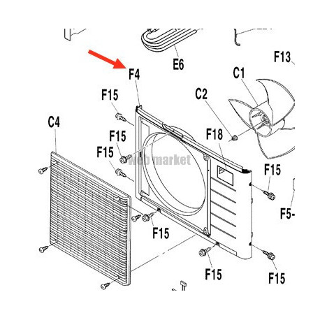 Daikin FRONT PLATE ASSY