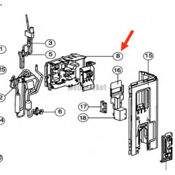 Daikin CONTROL BOX ASSY from serialnK009386