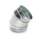 ALDES Coude galvanisé 45° - Diamètre 450 mm