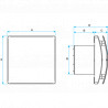 ALDES Extracteur ponctuel GRAPHIC Ø 125 mm, fonctionnement par interrupteur