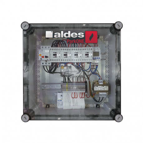 ALDES Coffret désenfumage parking habitat ParkONE DAH GV 32-40A PV 12-16A
