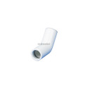 COUDE PVC BLANC 45 D20