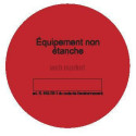 Vignettes de contrôle d'étanchéité rouges ''Reconnu non étanche'' (30 exmplaires) Réf WVR-16-30