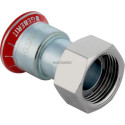 Jonction avec écrou nickeléD22-3/4mm acier réf 25049